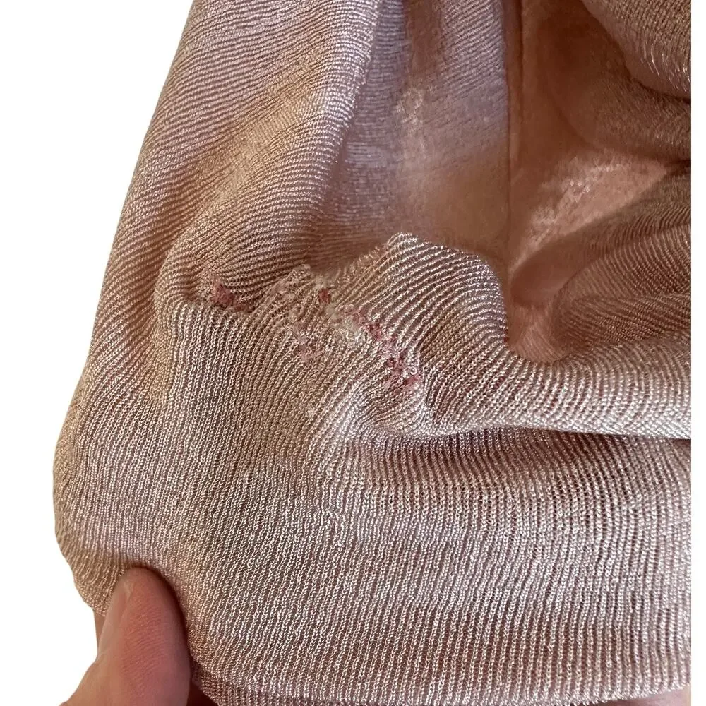 Superdown Nude Slinky One Shoulder Mini Dress MEDIUM Ruched Revolve Cut Out NEW - Picture 9 of 10